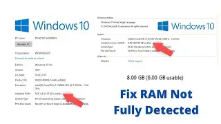 How to solve RAM not fully detected problem | Solved 😮💥