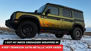 my Ineos Grenadier Wrapped in 💚 Avery Dennison Satin Metallic Hope Green