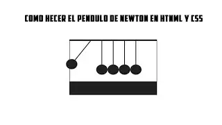 How to make Neuton's cradle on Html and Css