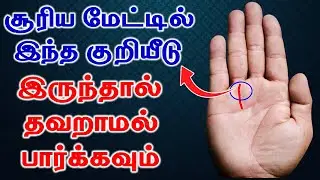 Sun line Palmistry | சூரிய மேட்டில் இந்த குறியீடு இருந்தால் தவறாமல் பார்க்கவும் | T Tamil Technology