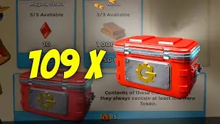 Boom Beach OPENING 100+ TRADER CRATES ON MY STARTING OVER ACCOUNT!