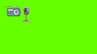 Radio and Microphone Green Screen 📻 🎤
