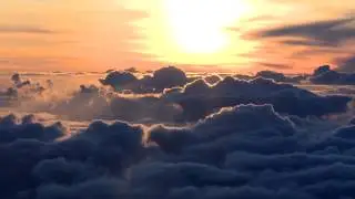 Above the clouds sunrise timelapse