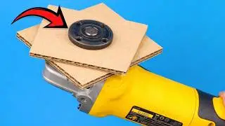 Why hasn't this idea been patented? Try stuffing cardboard into an angle grinder!