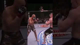 2/3) BROCK LESNAR Wins the UFC Heavyweight Championship with a TKO. #short