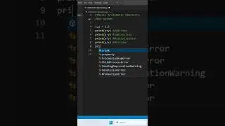 Arithmetic Operators  in Python 