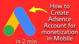 How to make Adsence Account for YouTube Monetization | Make account in 2 min