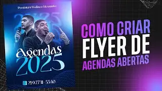 COMO CRIAR FLYER DE AGENDAS ABERTAS NO PHOTOSHOP EM 2025
