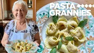 Albertina makes pumpkin cappellacci pasta! | Pasta Grannies