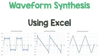 Waveform Synthesis: Excel. Square, Sawtooth, Triangle waves. Change number of harmonics. IF function