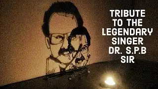 Tribute to Dr. S. P. Balasubrahmanyam Sir | Stencil Art using 3D Pen