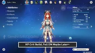 C0 R1 Nilou HP Crit EM Mixed Build | Genshin Impact