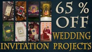3D Wedding Invitation Pack 3 || Wedding Invitation Project for After Effects ||