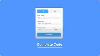 Payment Card Ui with HTML, CSS || Complete code