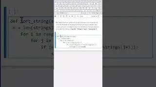 Python Bubble Sort | Sorting Strings by Length | Without Buil-in Function 