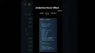 Hover underline effect using css 