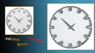 wall clock modeling in 3dsmax