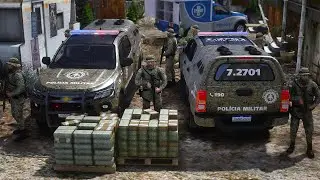 TROCA DE T1ROS + CONFRONTO NA FAVELA - CIPE 💀 PMBA GTA 5 POLICIAL