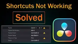 Shortcut Problem in DaVinci Resolve _ Solved