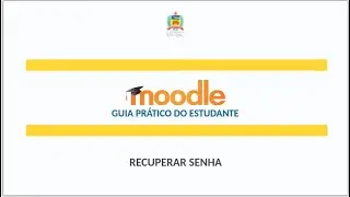 MOODLE: Recuperar Senha