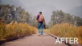 BEFORE AND AFTER VIDEO\\color correction \\#viral #youtubevideo #aftereffects