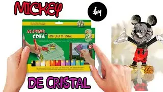 DIY Drawing with Glass Paints to MICKEY MOUSE!