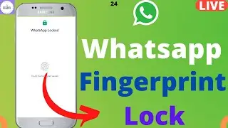 whatsapp me finger fingerprint lock kaise lagaye | whatsapp me finger lock| whatsapp me fingerprint