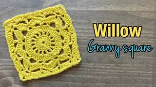 How to Crochet Willow Granny Square/ Lacey flower granny square/ Beginner friendly