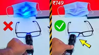 5 UNIQUE GADGETS ON AMAZON | ₹749 UV Light Protect Glass | 100% REAL EXPERIMENT