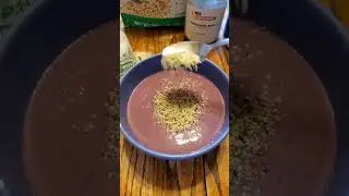 Skincare Smoothie Bowl with Collagen and Hyaluronic Acid #shorts