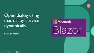 Open blazor dialog dynamically using mat dialog service | Matblazor dialog service | .NET 8.0 WASM