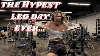 THE HYPEST LEG DAY EVER!! | THIS SONG HAS ME EXCITED TO TO LEGS… #fyp #motivation #legday #gym #zyzz