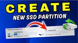 How to PARTITION SSD in Windows 11 Laptop or PC (Step-by-Step Guide)
