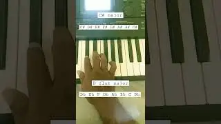 C# sharp Major or D flat Major scale piano lessons