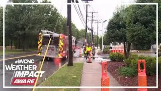KJ Jacobs tracks Helene's impacts in the Charlotte area in the Chevy Storm Tracker