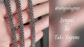Boncuktan Zincir Yapımı (Kolye Bileklik Halhal Gözlük İpi)Bead Chain Making Necklace Bracelet Anklet