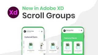 NEW in Adobe XD – Scroll Groups | App Design & Prototype Tutorial