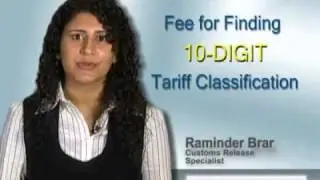 What is the Tariff Classification Fee  - The Administration