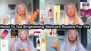 HEAD TO TOE MINIMALISTIC BRIGHTENING SKINCARE PRODUCTS WORTH #15000
