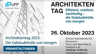 Architektentag "Die Gebäudehülle von morgen" 26.10.23
