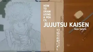 How to draw Gojo  - cara menggambar Jujutsu Kaisen
