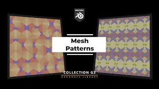 Mesh Pattern Generator, GeoNodes Library, Blender 4.3