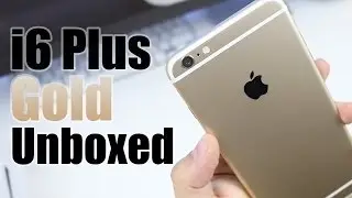 NEW iPhone 6 Plus Unboxing 128GB Gold