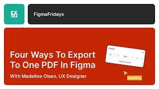 Four ways to export to one PDF in Figma