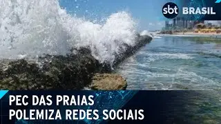 PEC das praias: polarização política protagoniza debate; entenda polêmica | SBT Brasil (04/06/24)