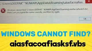 🧲 Windows cannot find 