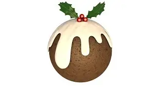 Cinema 4D Tutorial - How to Create a Cartoon Christmas Pud!