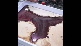 3D Effect Lava Resin and Maple Burl Cutting Board