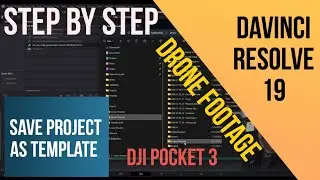 Create a Davinci resolve project temple, Basic Folder and Backup your projects