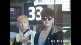 120402 Donghae/Eunhyuk/Shindong arrival @ Paris CDG